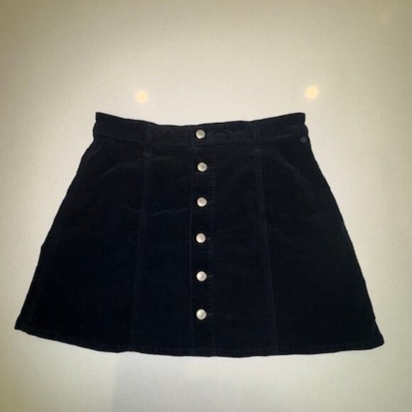 AG x Alexa Chung Black Corduroy Skirt, Size 32, Very Good Condition - Picture 1 of 6